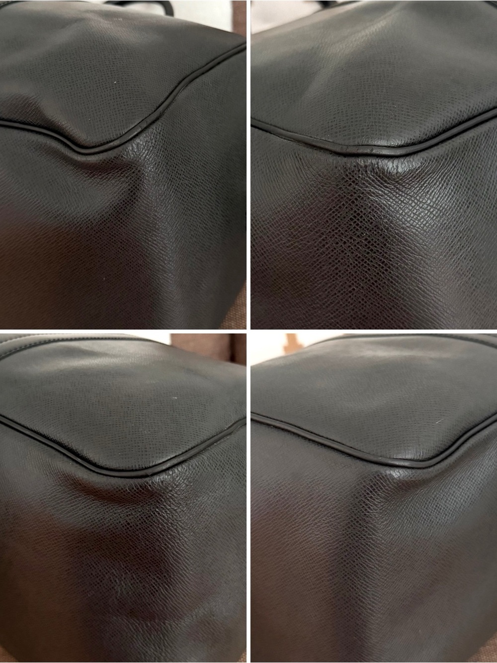 Authentic LOUIS VUITTON Taiga Kendall PM unisex travel bag M30122 LV black - Picture 11 of 15